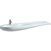 Laufen Alessi One lavabo plan de toilette 160x50x16.5cm 1 trou de robinetterie incl. clou céramique lcc-blanc 0084183