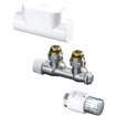 Oventrop Multiblock kit de raccordement pour radiateur de salle de bain t /uni sh coudé 1/2x3/4euro acier inoxydable SW99113