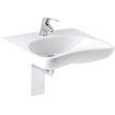 Jika Euroline lavabo pour fauteuil roulant 64x55cm sans trou de robinetterie Blanc GA66634