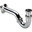Viega siphon tubulaire pour bidet avec tube mural 5/4 avec rosace chrome 0510254