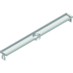 Aco FlexDrain E ShowerDrain INOX caniveau de douche sans flasque 887mm (hors grille/boîtier de bonde/siphon) avec sortie verticale SW224241