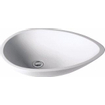 Crosstone Max Lavabo à poser 57.2x41.2x13.8cm ovale Solid Surface blanc mat SW96968