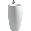 Laufen Alessi One lavabo autoportant 53x53x90cm 1 trou de robinet inclus. clou céramique lcc-blanc 0084185