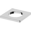 Hansa Hansaliving rosace carrée pour robinets avec commande latérale 5,5x5,5cm chrome 0396195