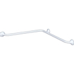 Handicare Linido barre murale d’angle horizontale 60x60cm acier inoxydable revêtu blanc GA47663