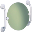 Handicare Linido garniture pour miroir basculant acier inoxydable blanc 0606181