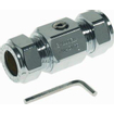 Vsh vanne à bille ballofix 22x22mm 2xknel chrome 0440647