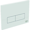 Ideal Standard plaque de commande rectangulaire double chasse blanc 0181165