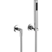 Dornbracht Tara ensemble de douche avec coude de raccordement flexible de douche douchette barre et support mural chrome 0480269