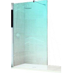 Novellini Giada paroi de douche à l'italienne H 140x195cm avec barre de fixation murale 100cm profilé chromé mat et verre transparent 0336337