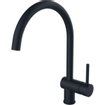 Paffoni Light Keukenmengkraan 37.1cm opbouw met draaibare uitloop Zwart mat SW338806