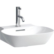Laufen INO lave-mains 41x45x12cm 1 trou de robinet avec trop-plein SaphirKeramik blanc SW28279