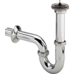 Viega siphon à tube avec tuyau mural 5/4 avec rosace avec tube réglable 120mm chrome 0500259