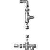 Danfoss système d'emb bornier 2 tuyaux 1/2 3/4" ra k 7570783