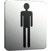 Emco System 2 plaque de porte "hommes" chrome SW112341
