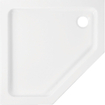 Wisa Malaga receveur de douche Acrylique pentagonal 100x100x3,5cm blanc 0790209