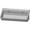 Intersan Sanilav auge de lavage 120cm avec 2 robinets temporisés inox 304 GA32545