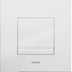 Wisa XS Delos Panneau de commande - carré - 16x16x1 - élément urinoir - plastique - blanc 0701581