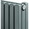 VASCO CARRE Radiateur (décor) H160xP8.6xL29.5cm 986W Acier Black January SW139316