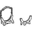 Geberit Duofix Collier de serrage pour coude d'évacuation Duofix GA54747