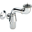 Viega siphon à godet pour bonde gain de place ergonomique avec bouchon 5/4 chrome 0220167