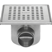 Easy drain aqua quattro siphon de sol 15x15cm horizontal 4cm acier inoxydable GA23690