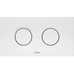 Wisa Juno plaque de commande plastique pneumatique 208x111mm avec double chasse pour élément WC XT finition chrome mat 0701589
