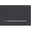 Geberit Sigma30 bedieningplaat met dualflush frontbediening voor toilet 24.6x16.4cm zwart mat TWEEDEKANS OUT7185