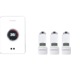 Set Bosch EasyControl avec 1x thermostat d'ambiance intelligent Single et 3x tête de thermostat de radiateur intelligent blanche SW242070