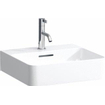 Laufen VAL lave-mains 42x45x11,5cm avec trou de robinet avec trop-plein dessous meulé SaphirKeramik blanc SW28245