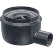 Aco Showerdrain easyflow siphon de douche sortie horizontale 50mm garde d'eau 50mm gris SW53780