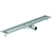 Aco ShowerDrain C caniveau de douche inox avec flasque de sol grille z. 70mm de large, siphon 25mm 885mm de profondeur d'encastrement 65mm avec sortie latérale SW398899
