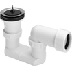 Viega évacuation de receveur de douche complète pour receveur de douche avec trou 52mm avec siphon haut chromé 0520272