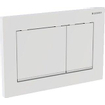 Geberit Omega30 Plaque de commande DF matière synthétique 21.2x14.2cm maniement dessus/en face Blanc/Chrome/blanc OUTLET OUT4624