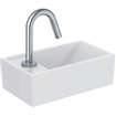 Ideal standard Tempo ensemble Lave-mains céramique 37x21cm trou de robinet gauche blanc SW420990