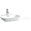 Laufen INO lavabo-meuble 45x90x12cm cuve à gauche. tablette à droite avec trop-plein SaphirKeramik lcc-blanc SW28288