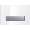 Geberit Sigma40 Plaque de commande avec Duofresh aspirateur d'odeur verre blanc aluminium SW28809