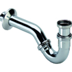 Viega siphon tubulaire pour bidet avec tube mural 5/4 avec rosace chrome 0510254