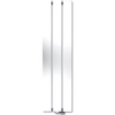 Vasco Beams Mono radiateur design aluminium vertical 1800x150mm 671W - raccordement 0066 blanc structuré (S600) SW237021