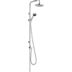 Kludi Zenta Dual shower systeem: glijstang 2 functies omstel en handdouche 1S 115cm met doucheslang 160cm en hoofddouche chroom 0401527