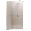 Novellini Giada paroi de douche H 75x195cm avec barre de fixation murale 100cm profil chrome mat et verre transparent 0336327