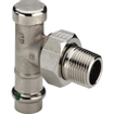 Viega sanpress valve à pied sc 15x1/2 angle droit bronze 7541598