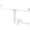 Viega hostaleen duplo évacuation avec siphon 6/4 40mm centré blanc 7541179