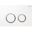 Geberit Omega20 Bouton de commande WC 21.2x14.2cm Blanc/Chrome/blanc SECOND CHOIX OUT4456