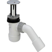 Viega Duoplex bonde de receveur de douche complète avec tube de trop-plein extensible pour receveur de douche avec trou 52mm chrome 0510521