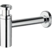 Raminex Round siphon de lavabo design bouteille 1 1/4 x32mm aspect inox SW86846