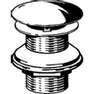 Viega bouchon à vis pour lavabo sans trop-plein 5/4x60x50mm chrome 0520454