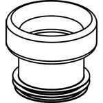 Wisa 6 Manchon d'évacuation WC L11,7cm Plastique Blanc SW111097