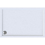 Wisa Maia Receveur de douche 180x80x6cm évacuation 90mm rectangulaire Acrylique Blanc SW115417