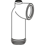 Wisa Coude d'évacuation WC universel 180 mm. 303M Blanc GA56460
